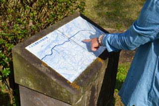 八女古墳群自然遊歩道の地図
